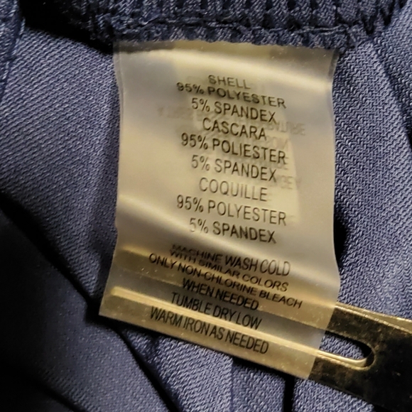 Vince Camuto Stretch Navy Blue One Shoulder Tiered Party Dress Size 8 - Picture 9 of 10